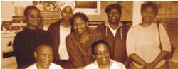 (Back row, from left): Connie Mthabela, Nana Ngobese, Ann Prince, Nosibusiso  Prince and Fikile Madlala